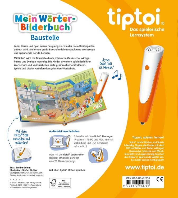 Produktbild: Tiptoi® Mein Wörter-Bilderbuch - Baustelle
