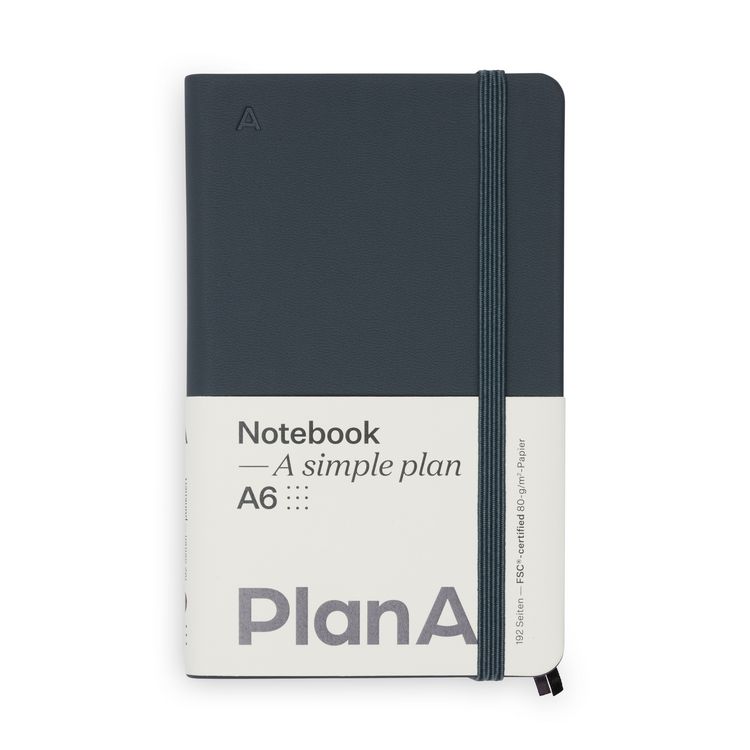 Produktbild: Notizbuch A6 Hardcover Cool Coal Punktiert, 192 Seiten
