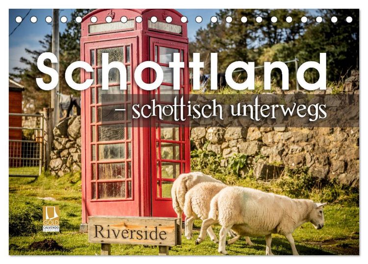 Produktbild: Schottland &ndash; schottisch unterwegs (Tischkalender 2026 DIN A5 quer), CALVENDO Monatskalender