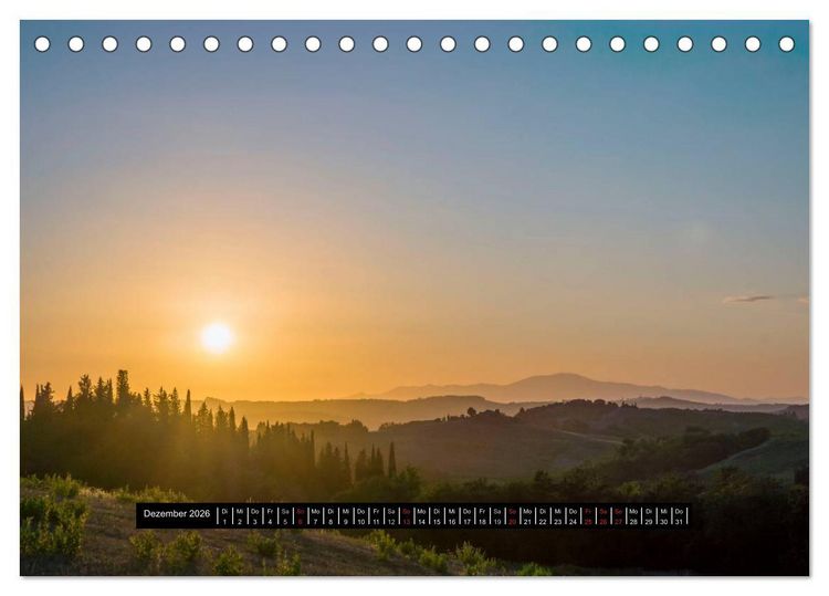 Produktbild: Toskana - 2026 (Tischkalender 2026 DIN A5 quer), CALVENDO Monatskalender