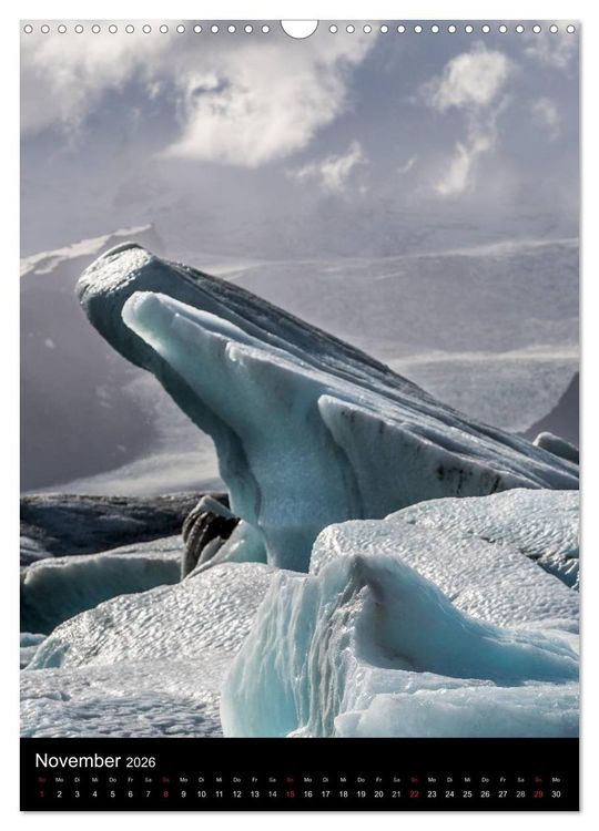 Produktbild: Island - Landschaften vom Wasser gepr&auml;gt (Wandkalender 2026 DIN A3 hoch), CALVENDO Monatskalender