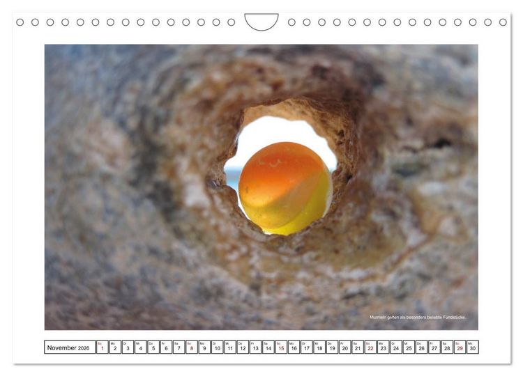 Produktbild: Meerglas - Juwelen der Meeres (Wandkalender 2026 DIN A4 quer), CALVENDO Monatskalender