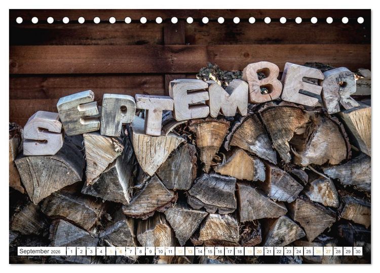 Produktbild: Holz, ein fantastischer Rohstoff. (Tischkalender 2026 DIN A5 quer), CALVENDO Monatskalender