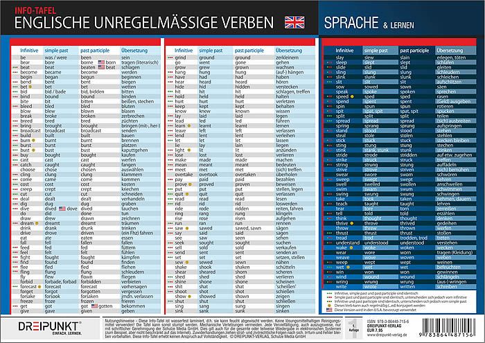 Produktbild: Englische unregelm&auml;&szlig;ige Verben