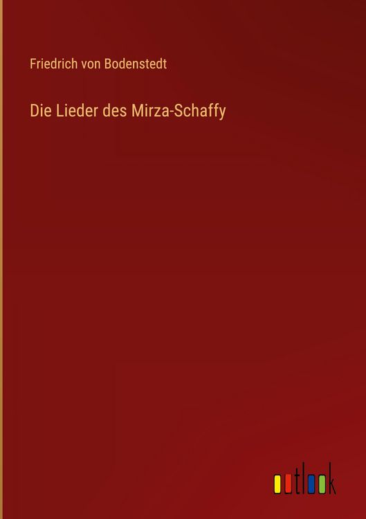 Produktbild: Die Lieder des Mirza-Schaffy