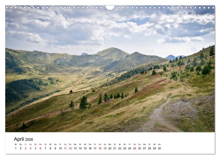 Produktbild: Verfluchtes Gebirge - Peaks of the Balkans - Wandern im Prokletije-Gebirge, Kosovo, Montenegro, Albanien (Wandkalender 2026 DIN A3 quer), CALVENDO Monatskalender