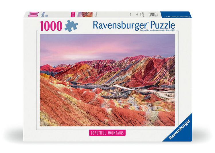 Produktbild: Erwachsenenpuzzle 1000 Teile - Regenbogenberge, China