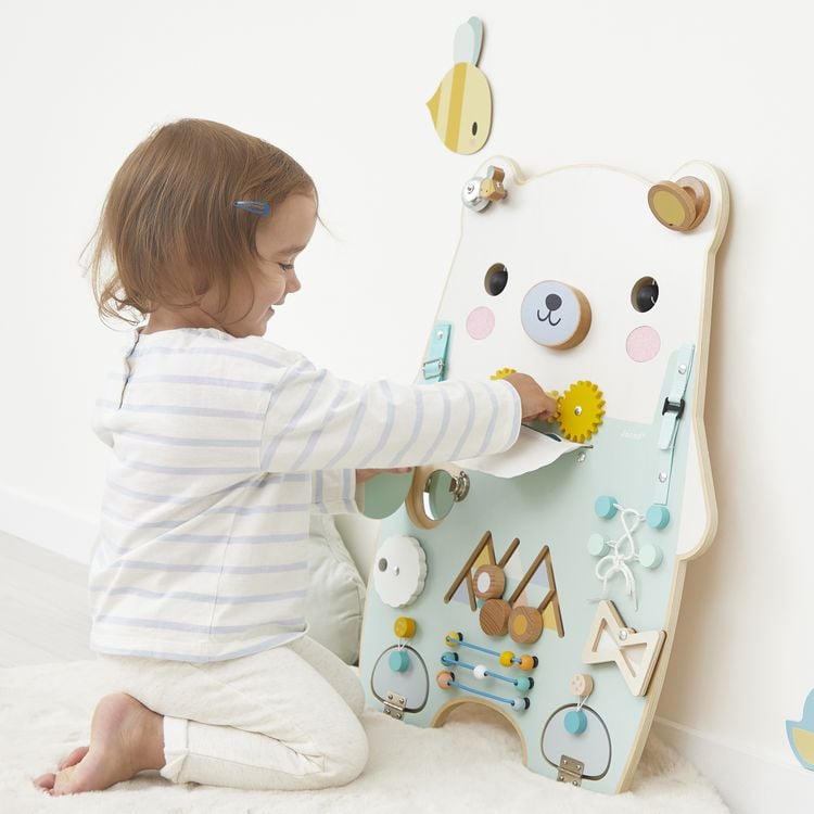 Produktbild: Interaktiver Lernb&auml;r aus Holz mit 20+ Aktivit&auml;ten &ndash; Spielspa&szlig; ab 18 Monaten
