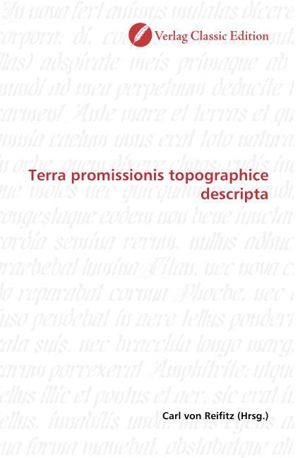 Produktbild: Terra promissionis topographice descripta