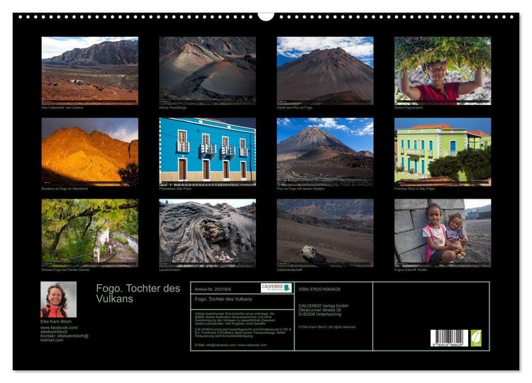 Produktbild: Fogo. Tochter des Vulkans (Wandkalender 2026 DIN A2 quer), CALVENDO Monatskalender