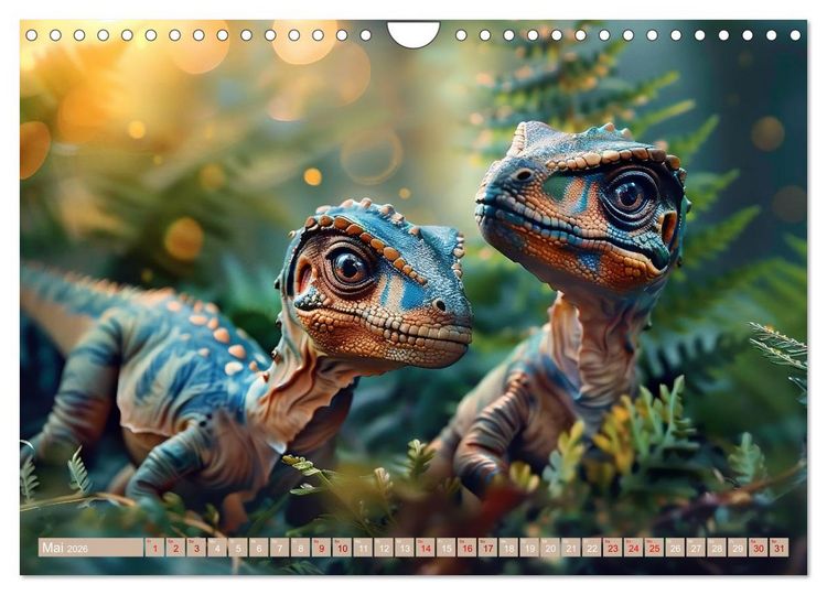 Produktbild: Dino-Babys (Wandkalender 2026 DIN A4 quer), CALVENDO Monatskalender