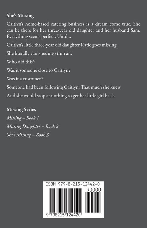 Produktbild: She's Missing (A Gripping Psychological Thriller with a Shocking Twist)