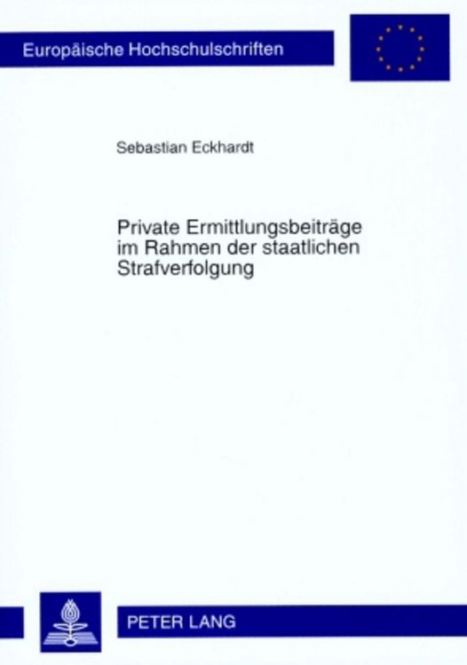 Produktbild: Private Ermittlungsbeitr&auml;ge im Rahmen der staatlichen Strafverfolgung