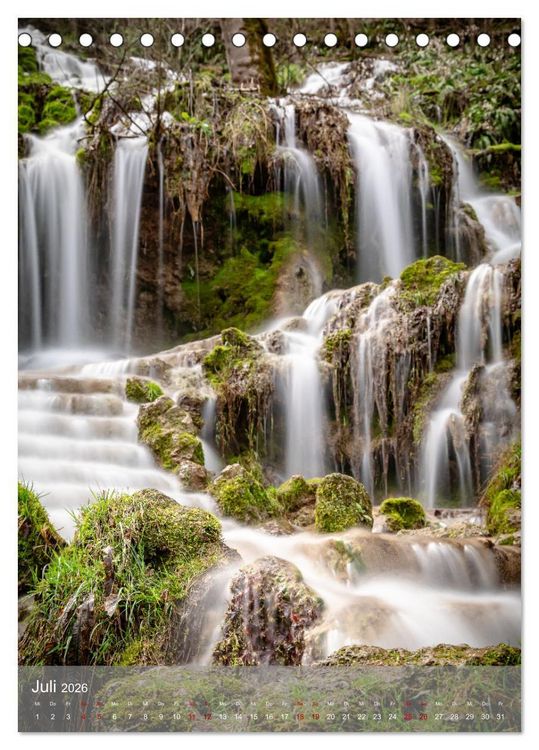 Produktbild: Bad Urach Wasserf&auml;lle (Tischkalender 2026 DIN A5 hoch), CALVENDO Monatskalender