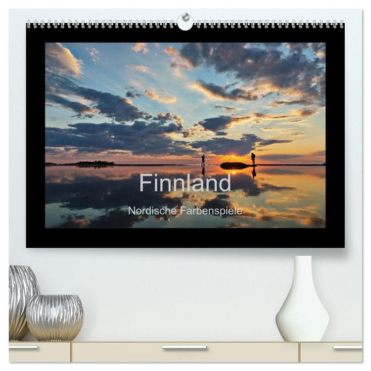 Produktbild: Finnland - Nordische Farbenspiele (hochwertiger Premium Wandkalender 2026 DIN A2 quer), Kunstdruck in Hochglanz