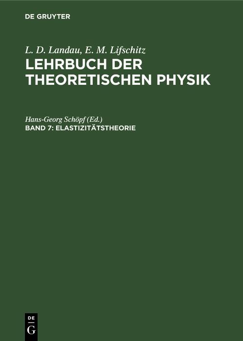 Produktbild: Elastizit&auml;tstheorie