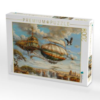 Produktbild: CALVENDO Puzzle Steampunk-Luftschiffe | 2000 Teile Lege-Gr&ouml;&szlig;e 90x67cm Foto-Puzzle f&uuml;r gl&uuml;ckliche Stunden