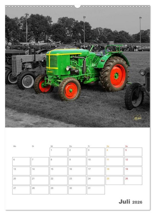 Produktbild: Oldtimer - Trecker Liebe (Wandkalender 2026 DIN A2 hoch), CALVENDO Monatskalender