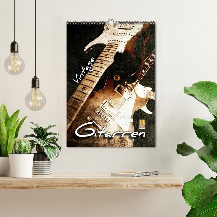 Produktbild: Vintage Gitarren (Wandkalender 2026 DIN A3 hoch), CALVENDO Monatskalender