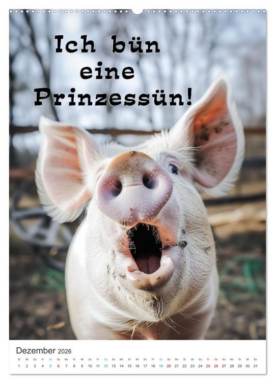 Produktbild: Lustige Tiere (Wandkalender 2026 DIN A2 hoch), CALVENDO Monatskalender