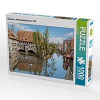 Produktbild: CALVENDO Puzzle N&uuml;rnberg - Heilig Geistspital um 1900 | 1000 Teile Lege-Gr&ouml;&szlig;e 64x48cm Foto-Puzzle f&uuml;r gl&uuml;ckliche Stunden