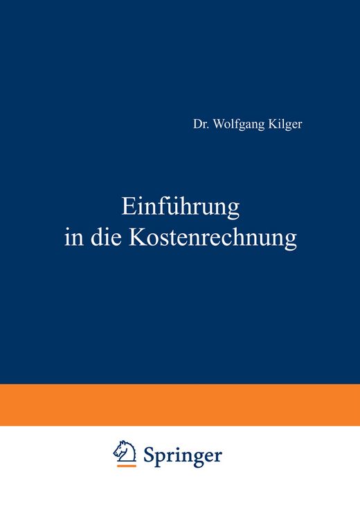 Produktbild: Einf&uuml;hrung in die Kostenrechnung