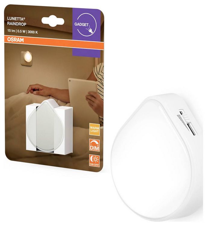 Produktbild: OSRAM HOMELIGHTING Lunetta Raindrop Dimmable White LED-Steckdosenlampe