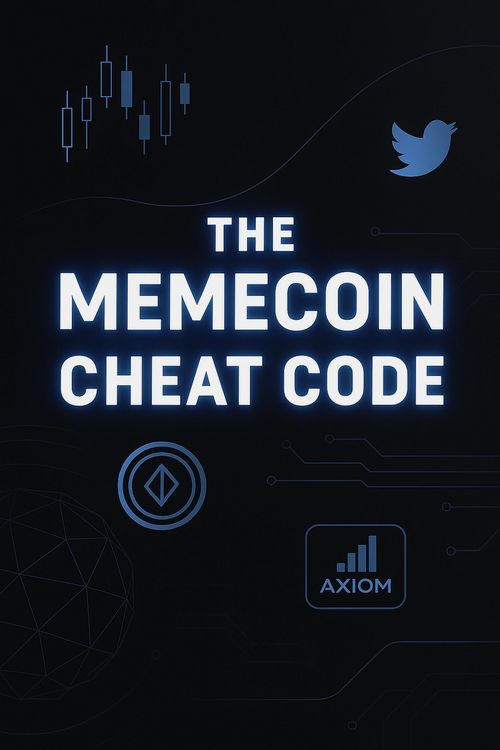 Produktbild: The Memecoin Cheat Code: A Step-by-Step Degen Playbook to Catching Early Memecoins, Avoiding Rugs, and Growing Your Portfolio on Solana