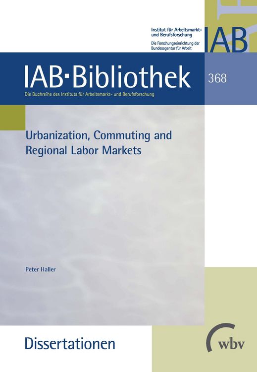 Produktbild: Urbanization, Commuting and Regional Labor Markets