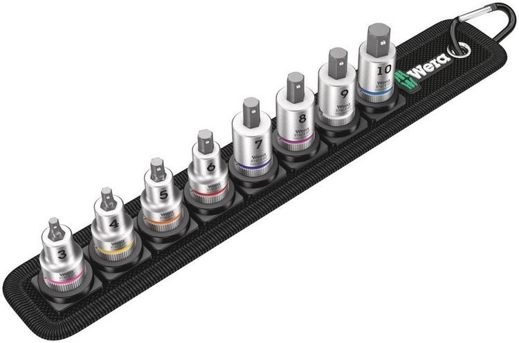Produktbild: Wera Belt B 2 Steckschl&uuml;ssel-Bit-Einsatz-Set 3/8\" (10 mm) 9teilig 05003971001