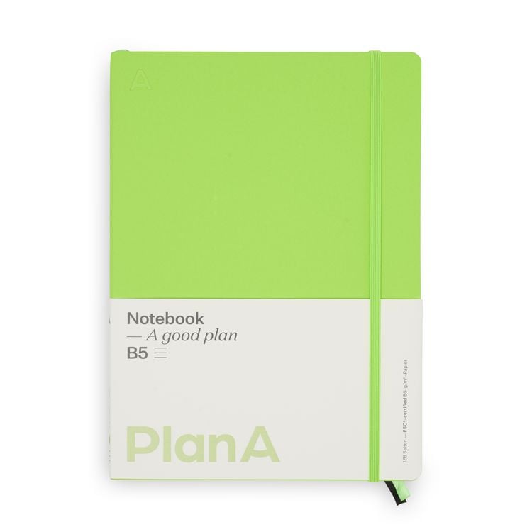 Produktbild: Notizbuch B5 Softcover Kiwi Green Liniert, 128 Seiten
