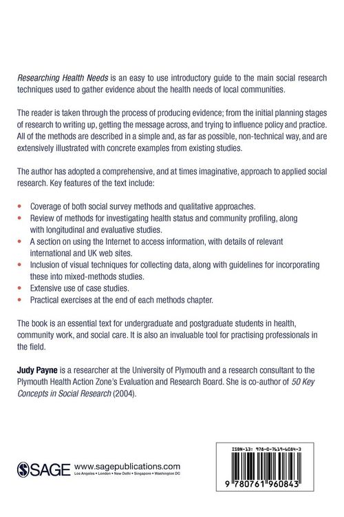 Produktbild: Researching Health Needs
