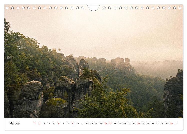 Produktbild: S&auml;chsische Schweiz - Das Elbsandsteingebirge (Wandkalender 2027 DIN A4 quer), CALVENDO Monatskalender