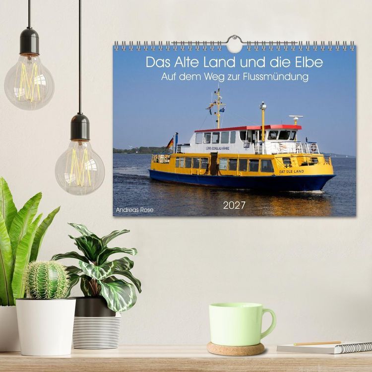 Produktbild: Das Alte Land und die Elbe. Auf dem Weg zur Flussm&uuml;ndung (Wandkalender 2027 DIN A4 quer), CALVENDO Monatskalender