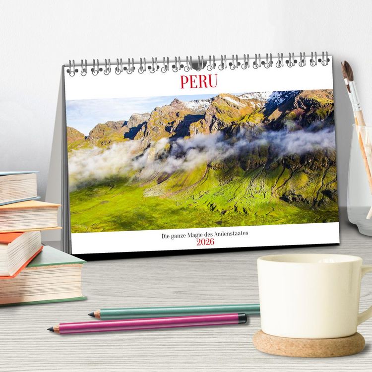 Produktbild: Peru - Magie der Anden (Tischkalender 2026 DIN A5 quer), CALVENDO Monatskalender