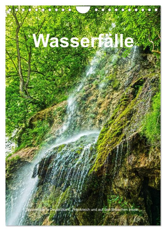 Produktbild: Wasserf&auml;lle in Deutschland, Frankreich und auf den Britischen Inseln (Wandkalender 2026 DIN A4 hoch), CALVENDO Monatskalender