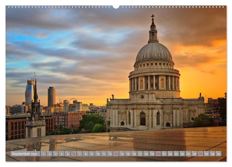 Produktbild: London Sehensw&uuml;rdigkeiten (Wandkalender 2026 DIN A2 quer), CALVENDO Monatskalender