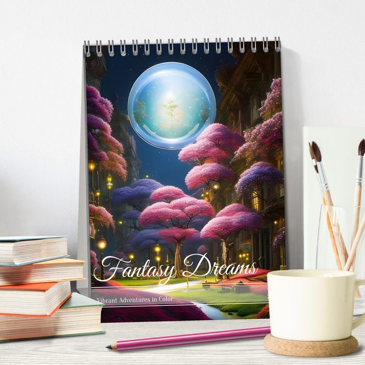 Produktbild: Fantasy Dreams (Desk Calendar 2026 DIN A5 portrait), CALVENDO 12 Month DeskCalendar