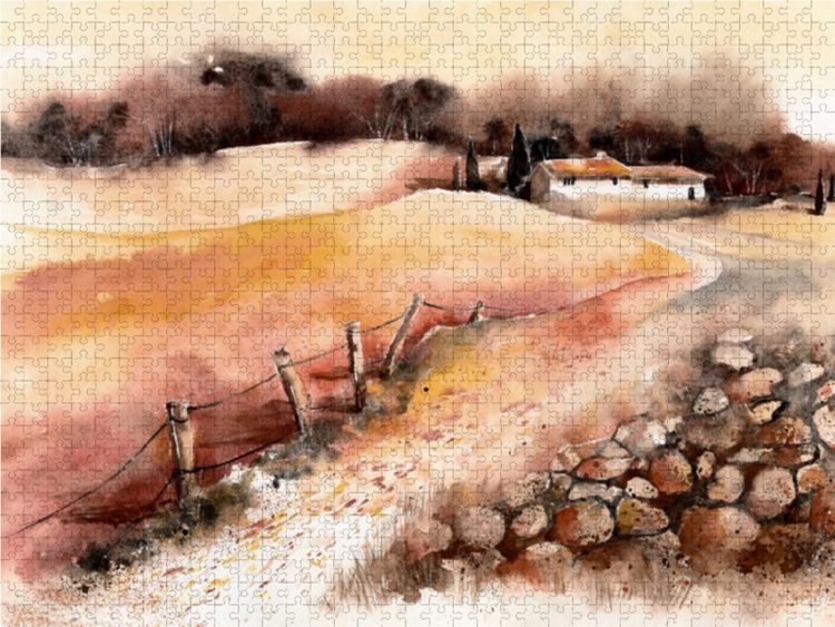 Produktbild: CALVENDO Puzzle Weg zum Haus 1000 Teile Lege-Gr&ouml;&szlig;e 64 x 48 cm Foto-Puzzle Bild von Jitka Krause