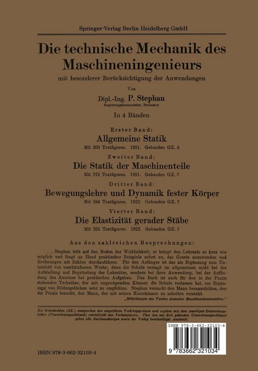 Produktbild: Grundz&uuml;ge der Technischen Mechanik des Maschineningenieurs