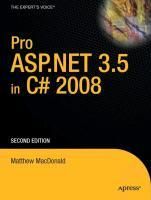 Produktbild: Pro ASP.NET 3.5 in C# 2008