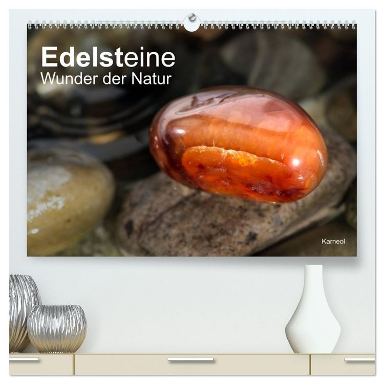 Produktbild: Edelsteine. Wunder der Natur (hochwertiger Premium Wandkalender 2026 DIN A2 quer), Kunstdruck in Hochglanz