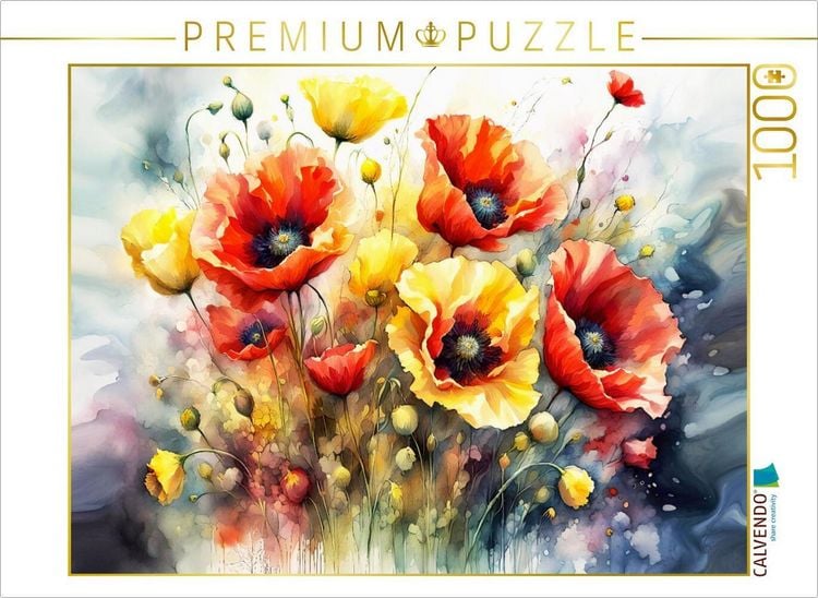 Produktbild: CALVENDO Puzzle Mohn | 1000 Teile Lege-Gr&ouml;&szlig;e 64x48cm Foto-Puzzle f&uuml;r gl&uuml;ckliche Stunden