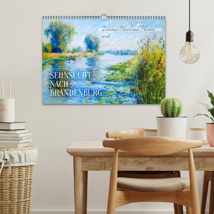 Produktbild: Sehnsucht nach Brandenburg - Zwischen Havel und Himmel (Wandkalender 2026 DIN A3 quer), CALVENDO Monatskalender