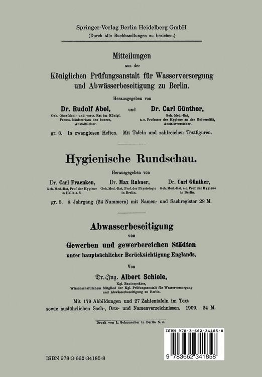 Produktbild: Ueber Anstalts- und Hauskl&auml;ranlagen