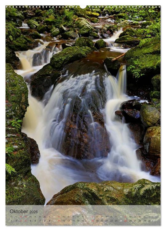 Produktbild: Alles im Fluss - Schwarzwaldwasser (Wandkalender 2026 DIN A2 hoch), CALVENDO Monatskalender