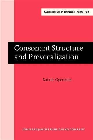 Produktbild: Consonant Structure and Prevocalization