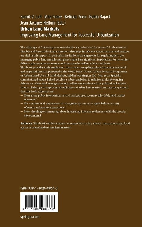 Produktbild: Urban Land Markets