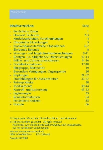 Produktbild: Mein Arztbuch - f&uuml;r meine Gesundheit