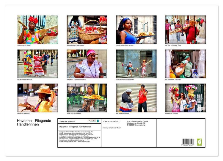 Produktbild: Havanna - Fliegende H&auml;ndlerinnen (Wandkalender 2026 DIN A2 quer), CALVENDO Monatskalender